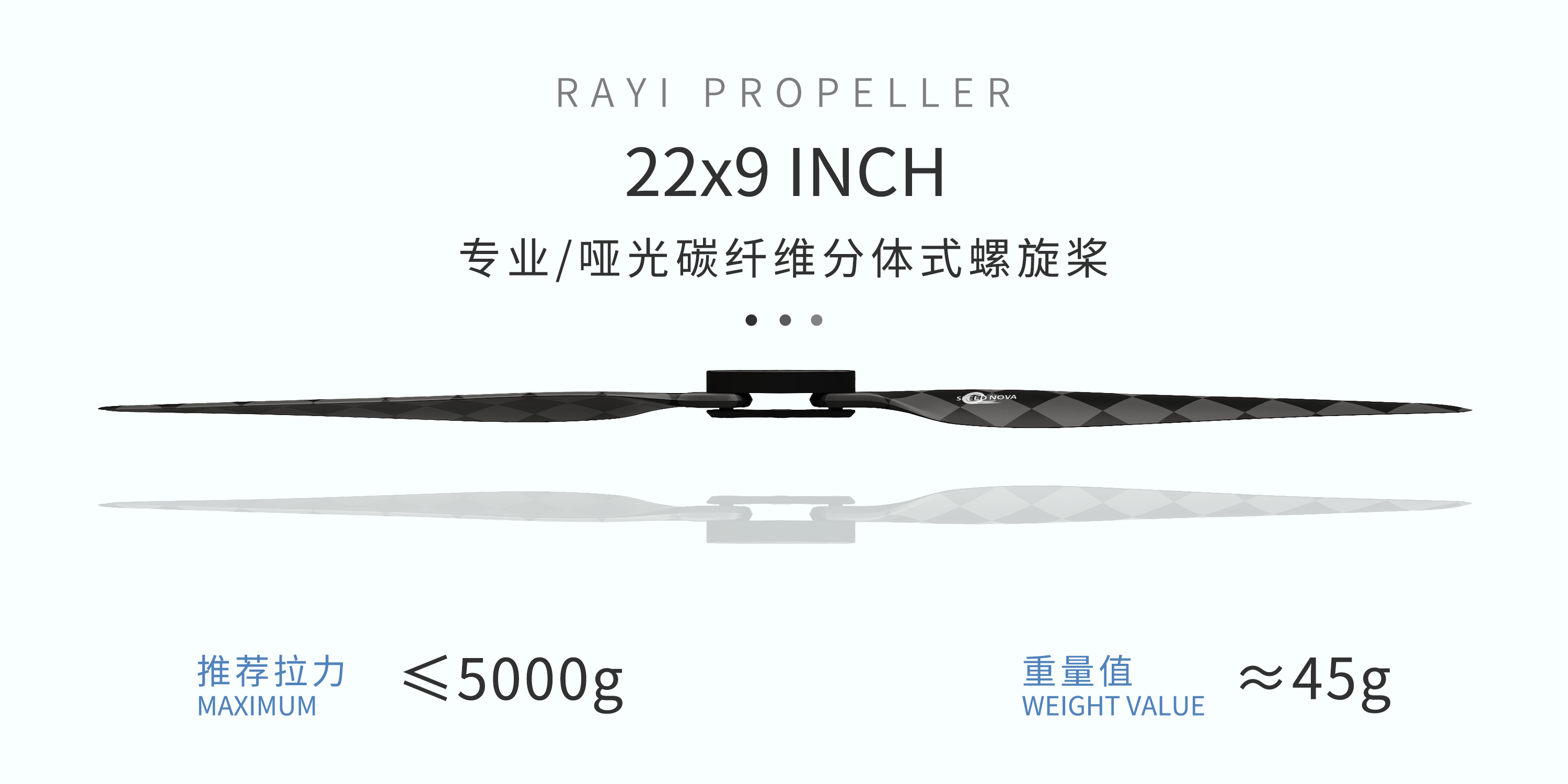 22x9 Carbon Fiber Folding Propeller